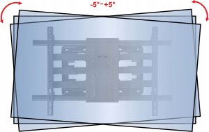 100kg Uchwyt do Telewizora 50-120 cali VX-502 Ultra Mocny Wieszak TV Uniwersalny 23