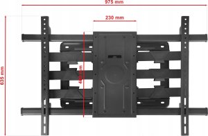 100kg Uchwyt do Telewizora 50-120 cali VX-502 Ultra Mocny Wieszak TV Uniwersalny 25