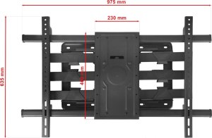 100kg Uchwyt do Telewizora 50-120 cali VX-502 Ultra Mocny Wieszak TV Uniwersalny 9
