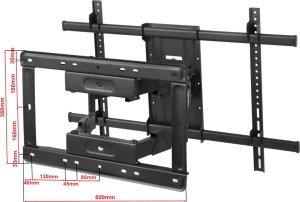100kg Uchwyt do Telewizora 50-120 cali VX-502 Ultra Mocny Wieszak TV Uniwersalny 10