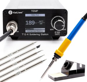 Stacja Lutownicza Lutownica Techrebal T12-X OLED 75W Groty T12 Zestaw 1