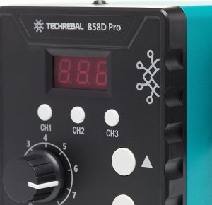 Spawarka Plastiku Lutownica Hot Air Techrebal 858D Pro Dysza But 3 Kanały Pamięci 15