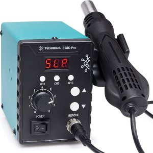 Spawarka Plastiku Lutownica Hot Air Techrebal 858D Pro Dysza But 3 Kanały Pamięci 4