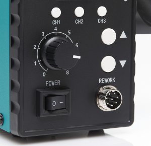 Spawarka Plastiku Lutownica Hot Air Techrebal 858D Pro Dysza But 3 Kanały Pamięci 5