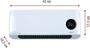 GRZEJNIK NAGRZEWNICA ŚCIENNA 1000-2000W PILOT ALPINA 5