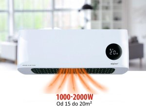 GRZEJNIK NAGRZEWNICA ŚCIENNA 1000-2000W PILOT ALPINA 9