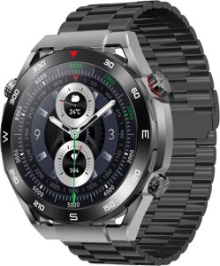 Smartwatch Veltori VT100-1 + Czarny Pasek Silikonowy + Czarny Eko Skóra 2