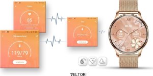 Smartwatch Veltori VT300-1 Złoty  (VT300-1) 8