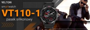 Smartwatch Veltori VT110-1 Czarny Pasek Silikonowy 5