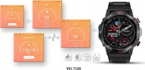 Smartwatch Veltori VT110-1 Czarny Pasek Silikonowy 8
