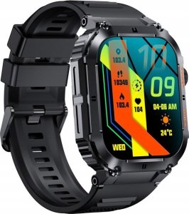 Smartwatch Giewont Smartwatch Veltori VT200-1 Czarny Pasek Silikonowy 3