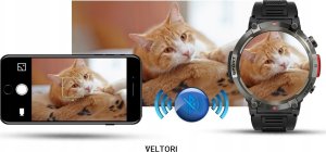 Smartwatch Veltori VT140-1 Czarny Pasek Silikonowy 12