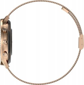 Smartwatch Damski Veltori VT310-1 Złota Bransoleta + Różowy Pasek Silikonowy 3