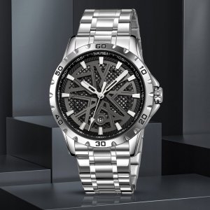 Zegarek Męski Skmei 9337SIBK + BOX 2