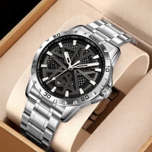 Zegarek Męski Skmei 9337SIBK + BOX 3