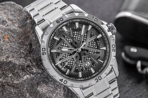 Zegarek Męski Skmei 9337SIBK + BOX 4