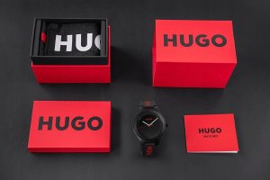 Zegarek Męski Hugo Lit For Him Black 1530343 + BOX 4