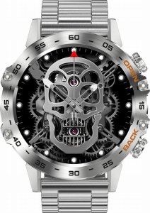 Zegarek męski SMARTWATCH GRAVITY ASTON GT9-3 srebrny/ 3 paski 14