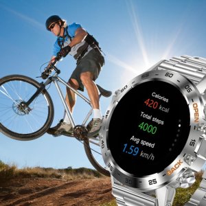 Zegarek męski SMARTWATCH GRAVITY ASTON GT9-3 srebrny/ 3 paski 6