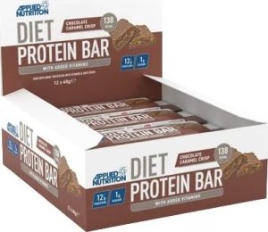 Applied Nutrition - Baton Proteinowy, Diet Protein Bar, Chocolate Caramel Crisp, 12 x 45g 1