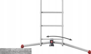 HAILO Kapnes kombinejamas S100 Hailo ProfiLOT / aluminija / 3x12 pakapieni 039312507 13