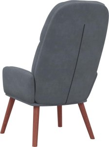 vidaXL Fotel, ciemnoszary, obity aksamitem 6