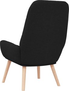 vidaXL Fotel wypoczynkowy, czarny, obity tkaniną 5