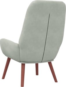 vidaXL Fotel, jasnoszary, obity aksamitem 5