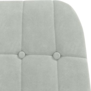 vidaXL Fotel, jasnoszary, obity aksamitem 6