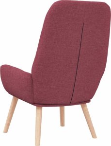 vidaXL Fotel, winna czerwień, obity tkaniną 5