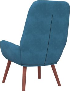 vidaXL Fotel, niebieski, obity aksamitem 5