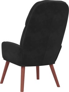 vidaXL Fotel, czarny, obity aksamitem 5