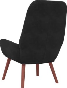 vidaXL Fotel, czarny, obity aksamitem 5