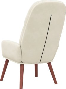 vidaXL Fotel, kremowy, obity aksamitem 5