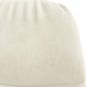 vidaXL Fotel, kremowy, obity aksamitem 6