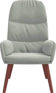 vidaXL Fotel, jasnoszary, obity aksamitem 4