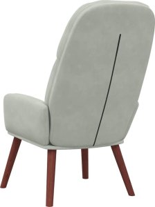 vidaXL Fotel, jasnoszary, obity aksamitem 6