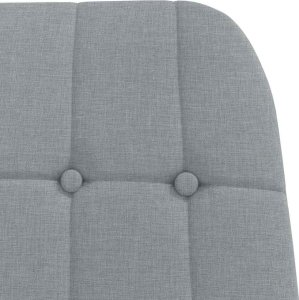 vidaXL Fotel wypoczynkowy, jasnoszary, obity tkaniną 6
