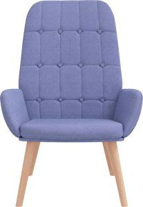 vidaXL Fotel relaksacyjny Jeans Niebieski Tkanina 3