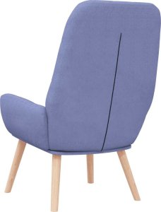vidaXL Fotel relaksacyjny Jeans Niebieski Tkanina 5