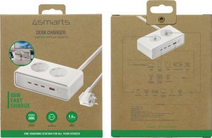 Przedłużacz 4smarts 6w1 65W GaN biały 2