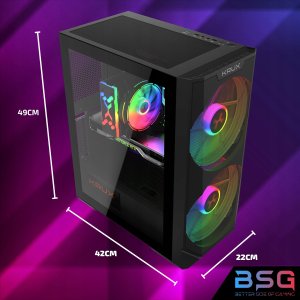 Komputer BSG Striker V2 Intel Core i7 NVIDIA GeForce RTX 3050 16GB DDR3 512GB SSD Windows 10 5