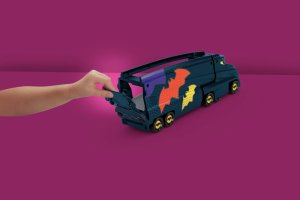 Mattel *****BATHWHEELS auto ciężarówka+autko HMX07 /3 6