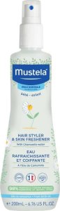 Mustela Hair Styler & Skin Freshener Odświeżający spray ułatwiający rozczesywanie włosów, 200 ml 1