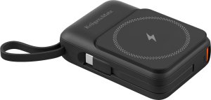 POWER BANK indukcyjny Kruger&amp;Matz 10000 mAh Mag Safe z kablem czarny 2