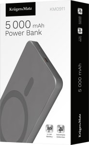 Cellular Line POWER BANK indukcyjny Kruger&amp;Matz 5000 mAh Mag Safe szary 2