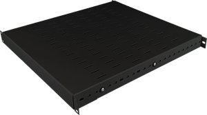 Alantec Półka regulowana 19" 1U głęb. 500-900mm, czarna, 4 punkty mocowania (SA-PR-19-1U-500-900-4-C) 2
