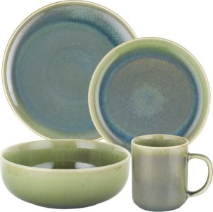 Serwis obiadowy porcelanowy Florina Salvia 24 elementów zestaw talerzy kubków dla 6 osób nowoczesny 1