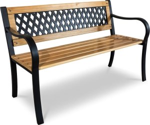 Ławka ogrodowa z oparciem 125 x 77 x 49 cm Sofotel Elion 2