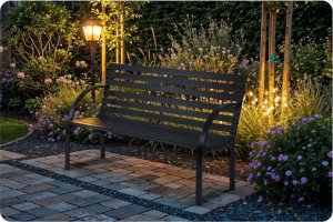 Ławka ogrodowa z oparciem 117,5 x 83 x 57 cm Sofotel Luca 5